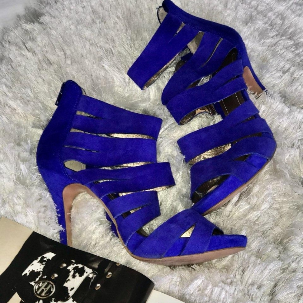 Royal Blue Zara Heels #heels #datenight